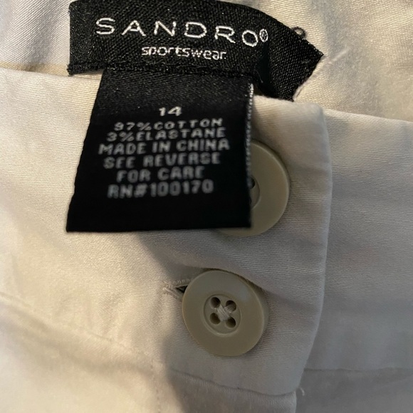 3/$29 Sandro tan capris size 14 - Picture 3 of 3